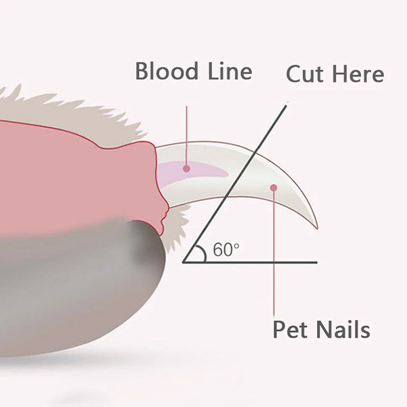Professional Pet Nail Clipper with LED Light & Safety Lock