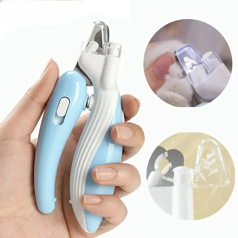 Professional Pet Nail Clipper with LED Light & Safety Lock