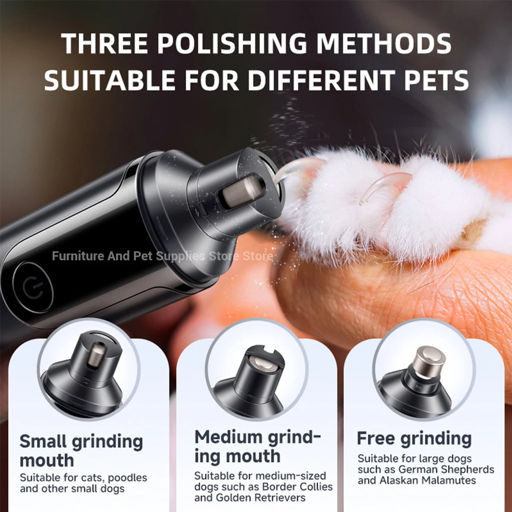 Rechargeable Electric Pet Nail Grinder - Professional Grooming Tool