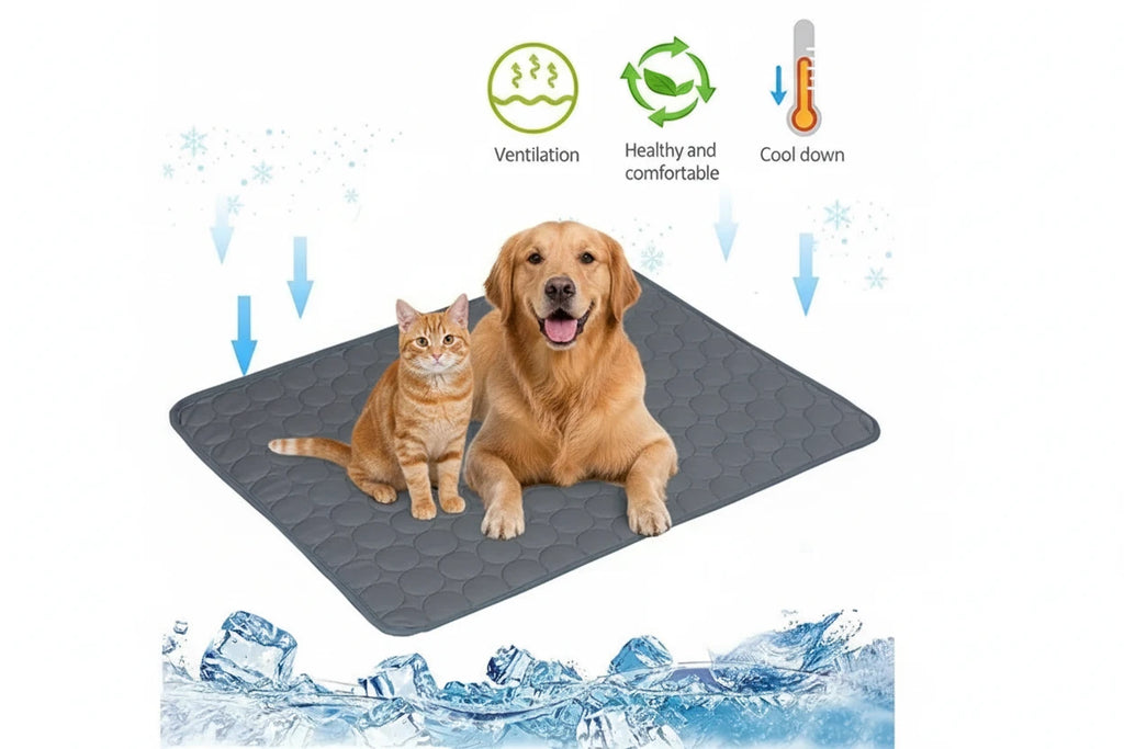 Premium Cooling Mat for Dogs & Cats - Self-Cooling Gel Pad